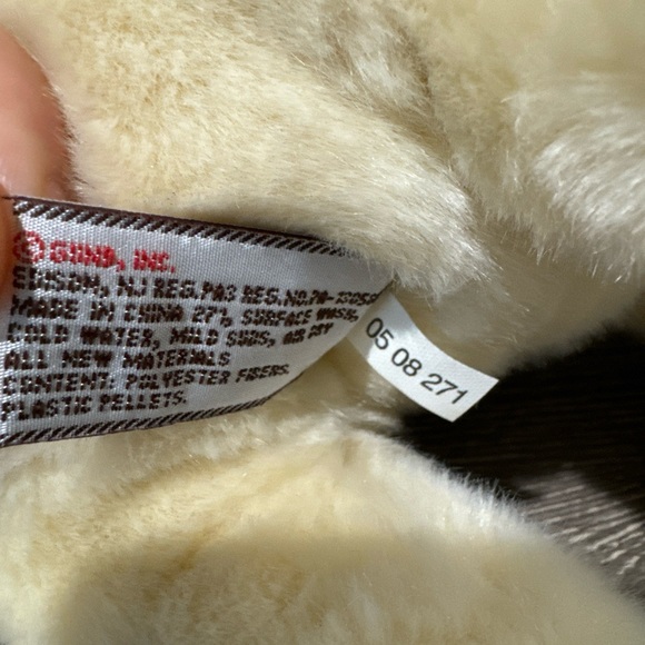 Gund 14” Cooper Yellow Labrador Dog 88947 Red Bow Laying stuffed plush toy lab - Picture 6 of 8